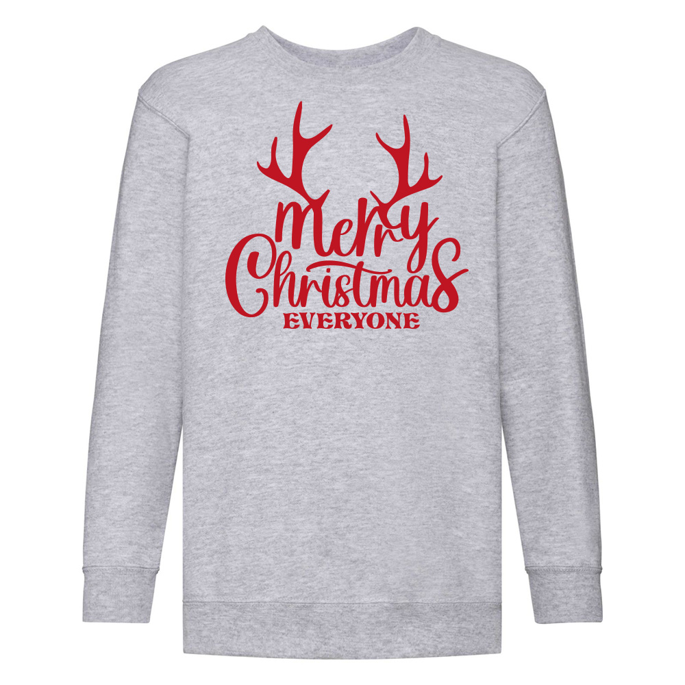 Marry-Christmas-Kids-Swetshirt-Gray